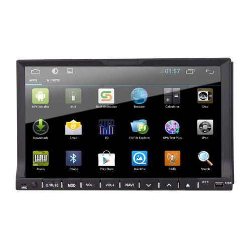 7" capacitive 2din pure android 4.4 os car dvd player gps bt wifi 3g ipod radio