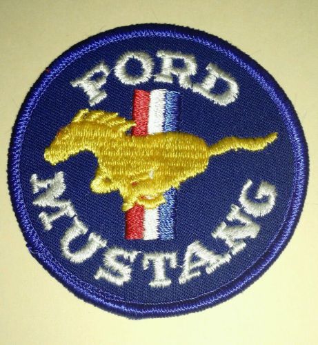 Vintage ford mustang embroidered patch 3&#034;
