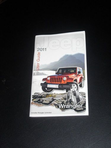 2011 factory jeep wrangler user guide / owner manual only