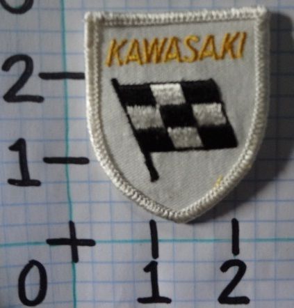 Vintage kawasaki motorcycle patch from the 70's 005