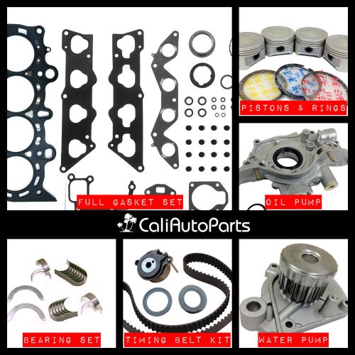 01-05 honda civic ex hx v-tec 1.7l d17a2 1.7 sohc master engine rebuild kit