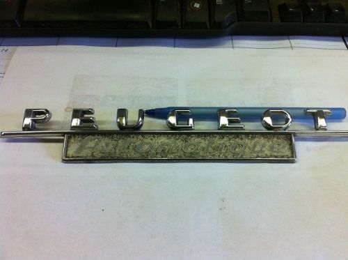 Peugeot 504 emblem badge "peugeot automatique" 1970's oem factory
