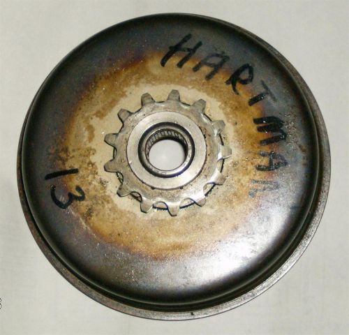 Vtg kart hartman oil clutch drum sprocket 13t#35 enduro go cart 9/16”mcculloch