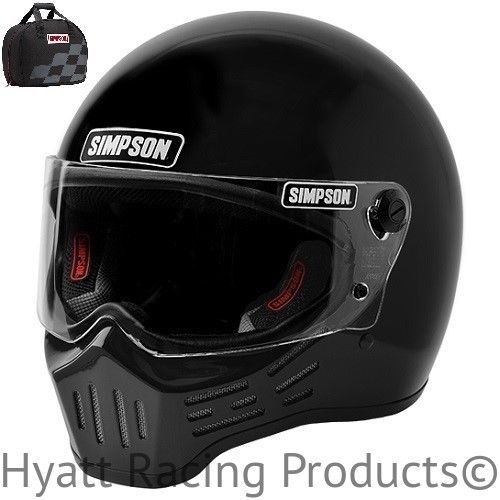 Simpson m30 bandit motorcycle helmet dot - all sizes &amp; colors (free bag)