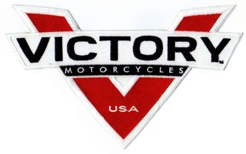 Victory motorcycle jacket patch - red "v"
