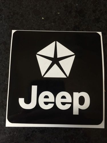 X1 4" jeep mopar vinyl decal sticker wrangler 4x4 sahara rubicon jk tj yj