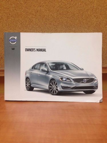 2014 volvo s60 owner's manual book