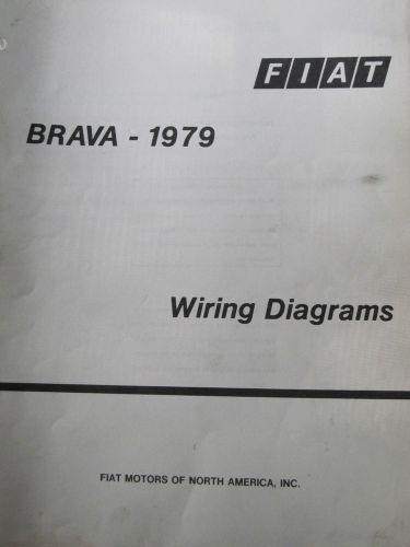 Fiat brava 1979 factory wiring diagrams 9 pages
