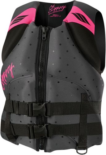 Slippery women's electra watercraft vest / life jacket (black/pink) choose size