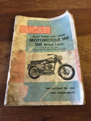 Ducati 160 monza junior owner&#039;s manual