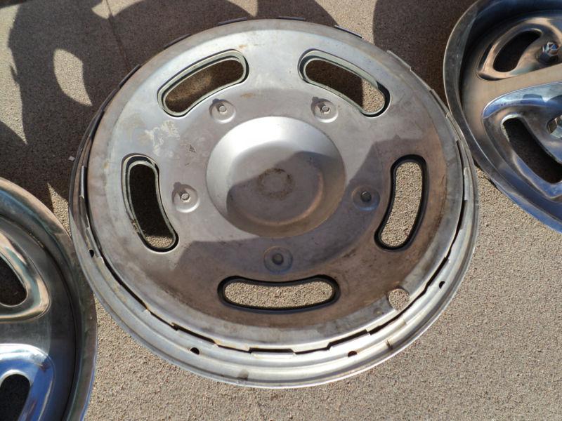 Find RARE set 50's 60's 15" FORD MOTOR COMPANY 15" SPORT HUBCAPS