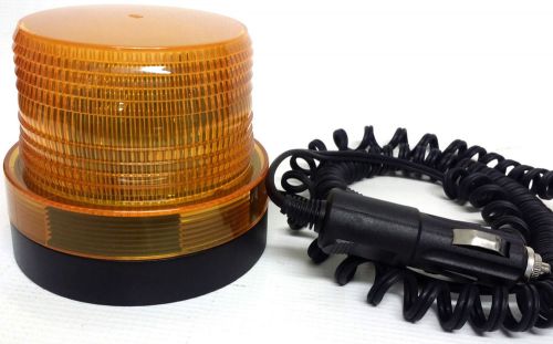 New portable emergency strobe plow light w magnet base, amber lens, sl500a 12v