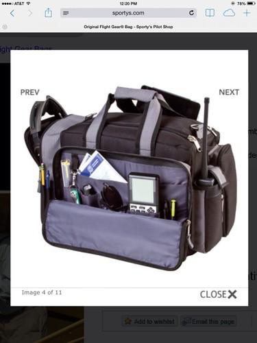 Sporty's original flight bag