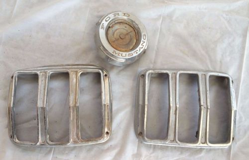 1965 ford mustang tail light bezel parts gas cap parts old vintage 1966 1964