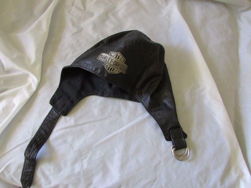 Harley davidson vintage leather aviator motorcycle helmet flight cap usa medium