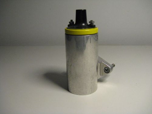 Billet aluminum ignition coil mount with accel super stock coil