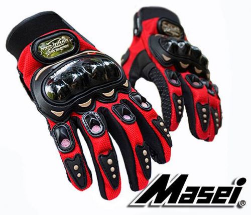 Red masei &amp; probiker helmet glove 117 motorcycle yamaha poster gloves e387