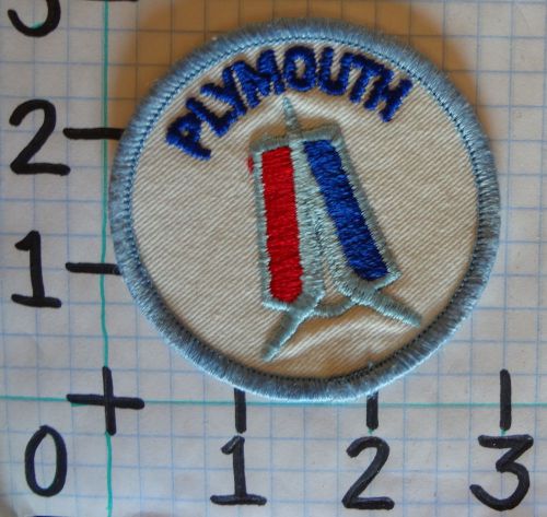 Vintage nos plymouth car patch from the 70's 002