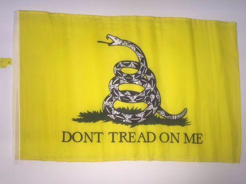 98 yellow dont tread on me utv side x side tv safety flag 12"x18" 1/4 5/16 pole