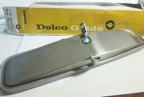 Nos vintage original gm delco guide day/night 64-72 rearview mirror chevy buick