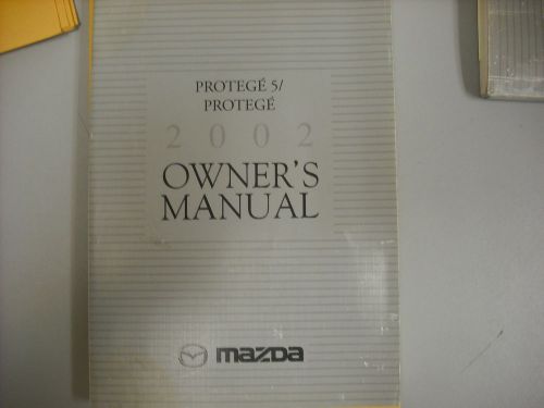 2002 mazda protege 5   owners  manual