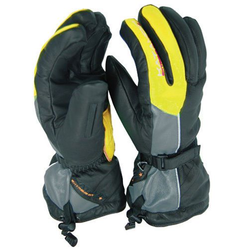 Katahdin gear kg track leather gloves yellow - long - 3x