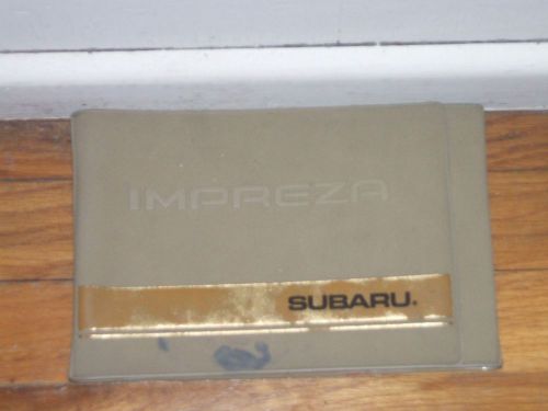 1999 subaru impreza/including outback sport owner&#039;s manual kit set, complete !!!
