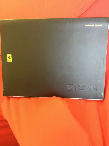 Ferrari 512 testarossa technical manual 1992 us version
