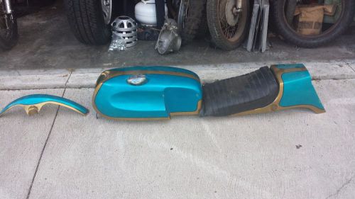 Dunstall norton slimline featherbed gastank,seat,tail,fender vintage cafe ahrma