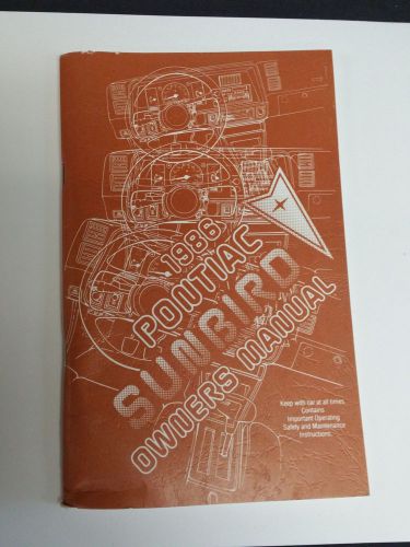 1986 pontiac sunbird manual