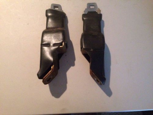 1971-1972 dodge truck lap seat belt retractors pair mopar black pickup d100 383