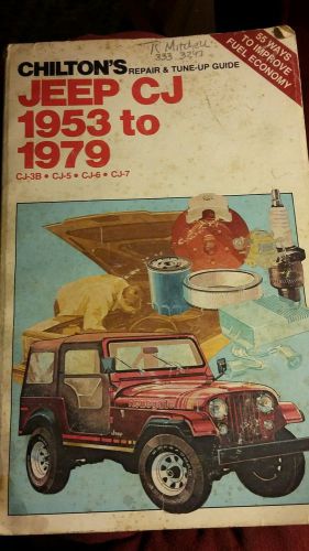 Chiltons jeep cj 1953 to 1979 repair guide
