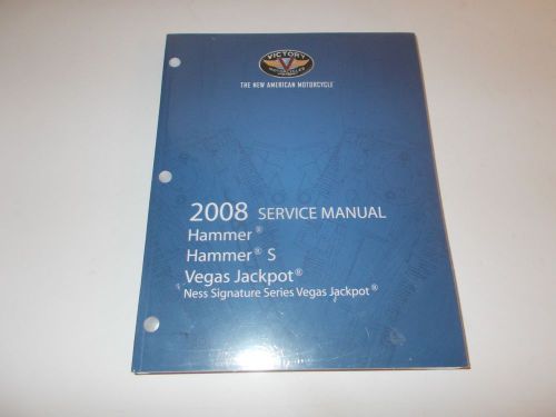 2008 victory hammer jackpot factory oem service manual genuine! 9921247 with cd!