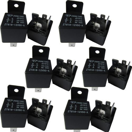 10 x car motor auto automotive dc 12v 80a 80 amp spst relay 4 pin 4p heavy duty
