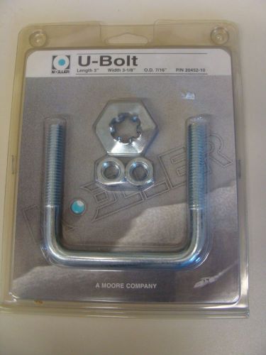 Moeller u-bolt 3" x 3-1/8" x 7/16" od #20452-10 nos