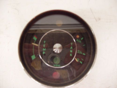Porsche 912 combo fuel level/engine temperature gauge green face &#039;65-&#039;67