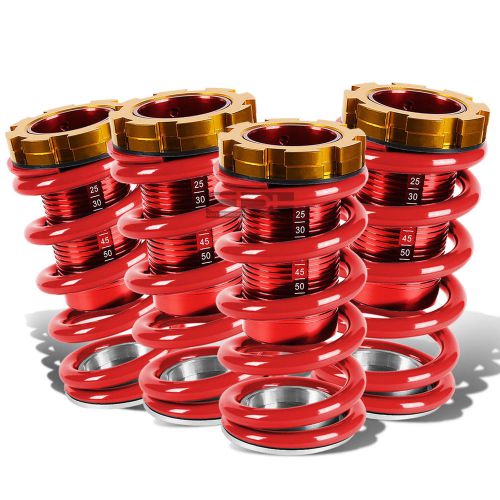 For 88-00 civic red scale adjustable lowering suspension coilover spring kit