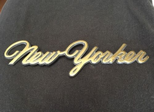 Chrysler new yorker script emblem