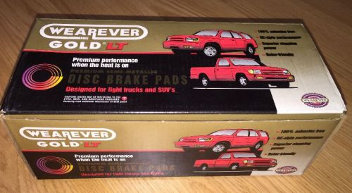 New wearever gold lt disc brake pads semi-metallic mkd-369 front