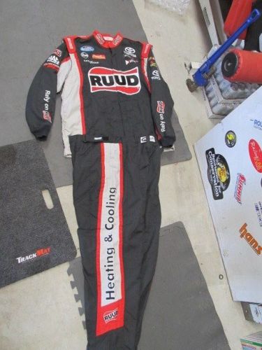 Nascar race used rudd crew fire suit sfi 3-2a/5 nationwide series (#4)