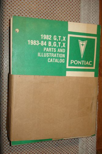 1982-1984 pontiac b g t x parts book numbers catalog bonneville grand prix