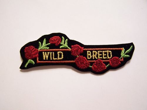 #0154 motorcycle vest patch wild breed