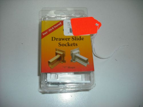 Rv - drawer slide sockets - "?" size - fits 7/8" rail - replacement set of two