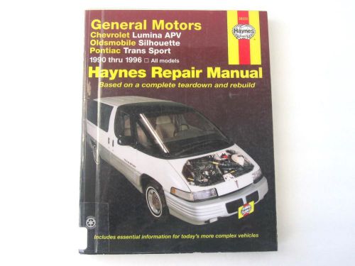 Haynes 38035 gm lumina silhouette trans sport 1990-1996 automotive repair manual