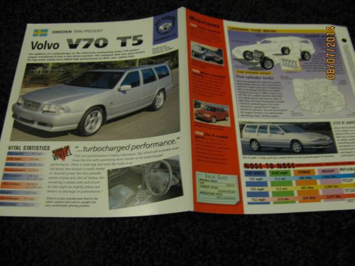 ★★ volvo v70 t5 - collector brochure specs info 1996+ ★★
