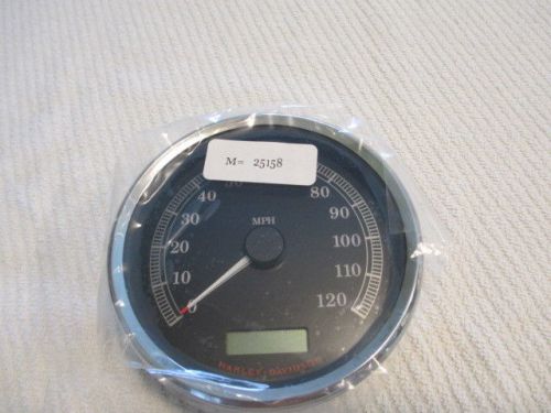 New harley-davidson speedo, 5", mph, black face pn# 67033-04b