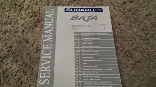 2005 factory subaru baja service manual section 7