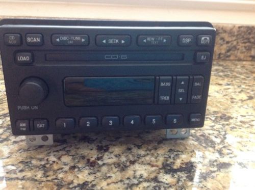 Ford explorer mustang expedition mountainer oem am fm radio 6 cd changer player