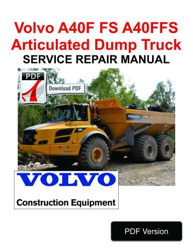 Volvo a40f fs a40ffs articulated dump truck service repair manual