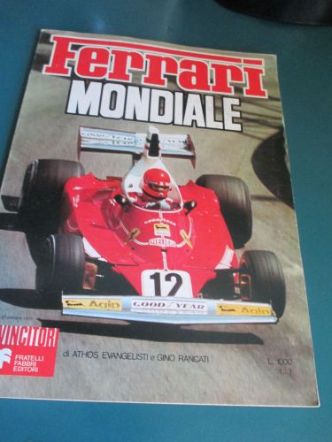 Ferrari 1975 mondial annual yearbook annuario italian version with poster
